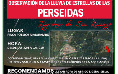 Perseidas 2019. Castellar martes 13 de Agosto.